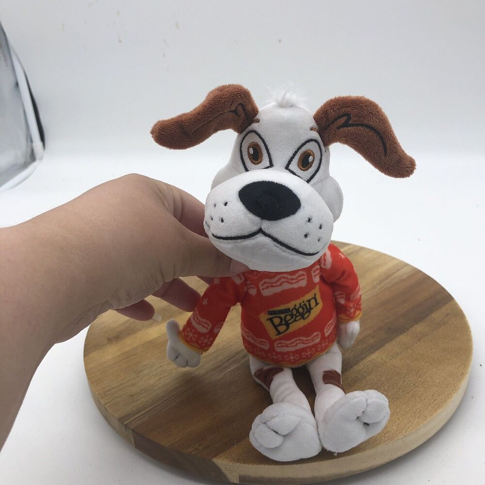 Purina Beggin Strips Promotional Plush Dog White Hutch Ugly Christmas Sweater